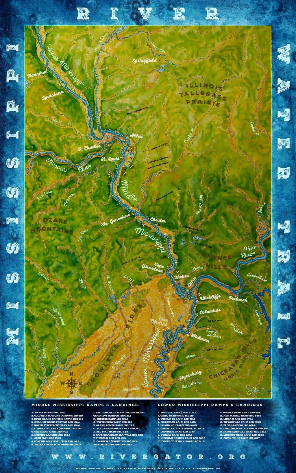 St. Louis to Caruthersville 18 x 28" poster